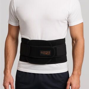 Copper Fit Back Support Belt L/XL Lumbar Support Waist 39”-50”(F87)&